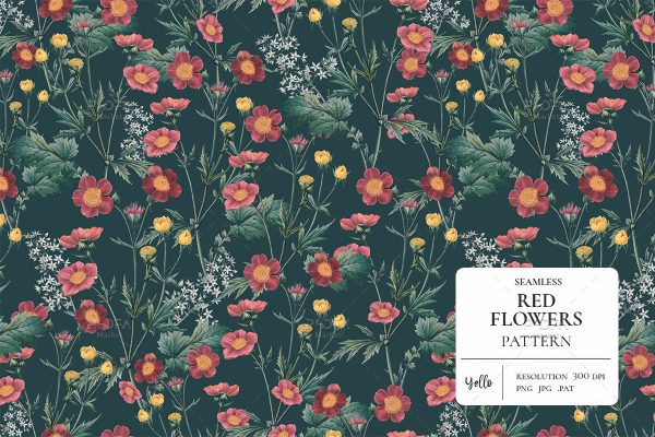 Red-Flowers-Pattern